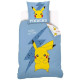 Zierdecke Bezüge Pokemon Pikachu 140x200 cm und Kissenbezug