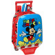 Sac à dos à roulettes maternelle Mickey Happy 28 CM Trolley Haut de Gamme