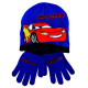 Ensemble bonnet + gants Cars bleu