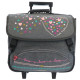 Wheeled satchel Lola Espeleta Marine Heart 38 CM