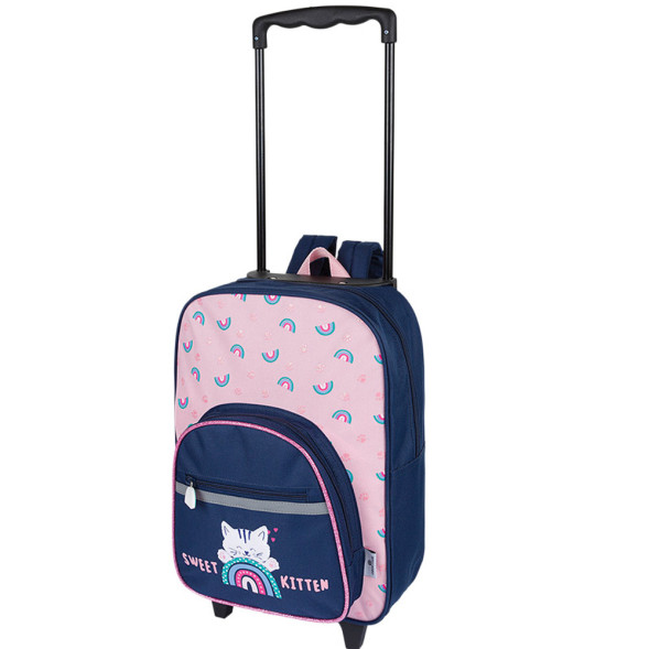 Zaino con ruote Dino Blue 34 CM - Fascia alta