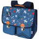 Cartable Boy Avion 38 CM Bleu - Haut de gamme