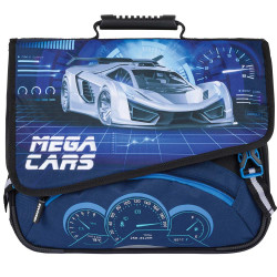 Cartable Mega Cars 38 CM Oberthur- Haut de gamme