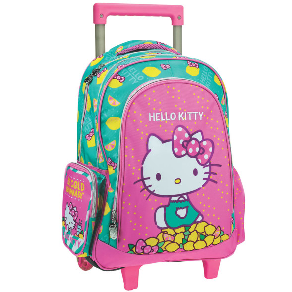 Backpack with wheels Hello Kitty Tulipe 45 CM - High-end satchel