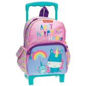Backpack on wheels Barbie Rose Unicorn kindergarten 30 CM