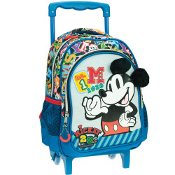 Sac à dos à roulettes Mickey Old School 30 CM Trolley Haut de Gamme Maternelle