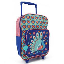 Sac à dos à roulettes Paon 39 CM Haut de Gamme