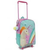 Multicolored Unicorn Kindergarten Roller Bag 34 CM