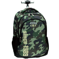 Mochila con ruedas No Fear Army "Desde 1989" 48 CM - Mochila escolar