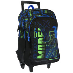 Rucksack mit Rollen Minecraft Blau 42 CM Trolley High-End