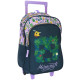 Backpack Wheels Minecraft Girl 42 CM Trolley High-end