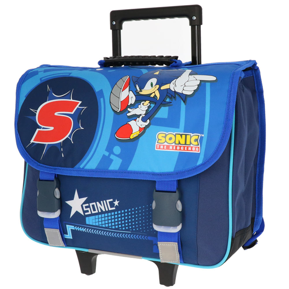 Sonic 41 CM Borsa Scuola con Ruote di Alta Fascia - 2 Cpt