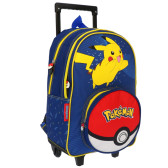 Backpack with wheels 42 CM Pokemon Pikachu High-end