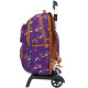 Sac à dos à roulettes Marshmallow Flowers Violet 47 CM trolley Haut de Gamme - Cartable