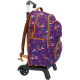 Sac à dos à roulettes Marshmallow Flowers Violet 47 CM trolley Haut de Gamme - Cartable