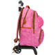 Rucksack mit Rollen Marshmallow Blumen Violett 47 CM Trolley High-End - Schulranzen