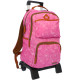 Rucksack mit Rollen Marshmallow Blumen Violett 47 CM Trolley High-End - Schulranzen