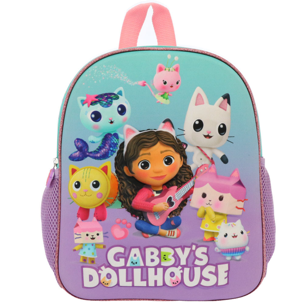 Gabby's Dollhouse Kindergarten Backpack and Cats 3D 28 CM