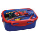 Blauwe Spiderman snackdoos 17 CM