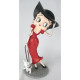 Statuette Betty Boop Walking Pudgy Rouge