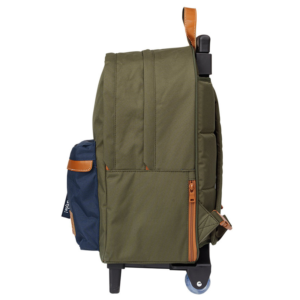 Cartable Trolley Tann's Arthur 41 Cm - Bleu/Rouge - Polyester Recyclé - Pour CE2/CM1/CM2