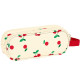 Trousse rectangulaire Safta Cherry 21 CM - 2 cpt