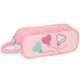 Trousse rectangulaire BlackFit8 Heart 21 CM - 2 cpt