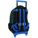 Sac à dos à roulettes Minecraft Bleu 46 CM - 2 Cpt