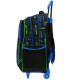 Sac à dos à roulettes Minecraft Bleu 46 CM - 2 Cpt