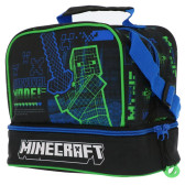 Sac goûter Minecraft bleu 21 CM - sac déjeuner