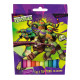 12 marcadores de color de la Tortuga Ninja