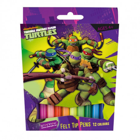 12 Ninja Turtle color markers