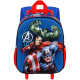 Backpack with wheels maternal Hulk Avengers 3D 34 CM