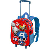 Avengers Energy 3D 3D Kindergarten Roller Backpack 34 CM