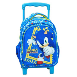 Sonic The Hedgehog - Mochila para niños y niñas, bolsa de libros con  correas de hombro ajustables y espalda acolchada, mochila escolar Sonic de  16