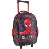 Spiderman Schulrucksack Als Trolley – 25x10x29 Cm, Aus Polyester Mit Anti-Rutsch-Stollen