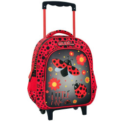 Marienkäfer Kleiner Kindergarten 31 CM Trolley Rucksack auf Rädern