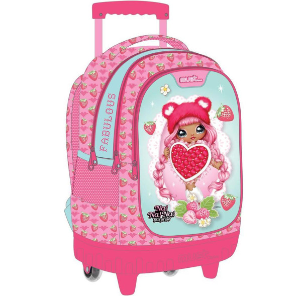 Rolling backpack for school Na! Na! Na! Fabulous 45 CM Trolley