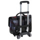 Black Perona trolley for backpack