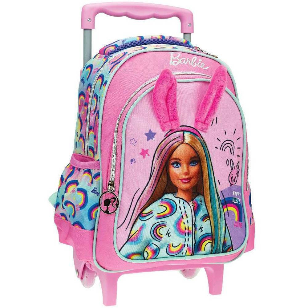 Barbie Coniglio Rosa Zaino Kindergarten con Ruote 30 CM