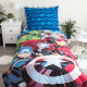 Set Bettbezug Superheroes Avengers 40x200 cm und Kissenbezug