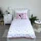 Parure housse de couette coton Minnie 100x135 cm et Taie d'oreiller