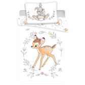 Baumwoll-Bettbezug Bambi Circle 140x200 cm und Kissenbezug