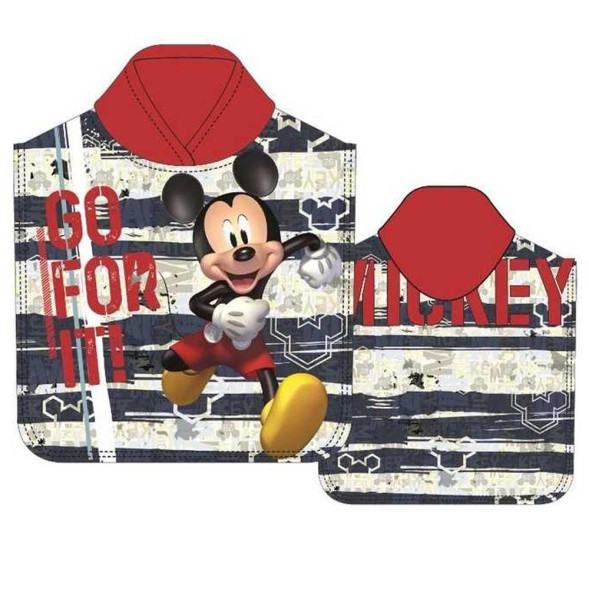 Poncho de bain à capuche Mickey "Go for It"