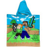 Poncho de bain à capuche Minecraft