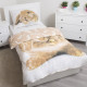 Parure housse de couette coton Lapin 140x200 cm et Taie d'oreiller