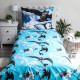 Dragons Baumwoll-Bettbezug-Set 140x200 cm und Kissenbezug