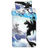 Dragons cotton duvet cover set 140x200 cm and pillowcase