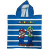 Poncho de bain &agrave; capuche Super Mario Rayure