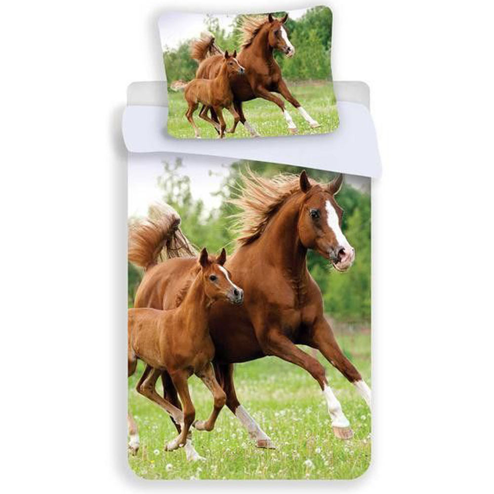 Algodón Fundas Nordicas De Caballos Funda Nórdica Reversible El